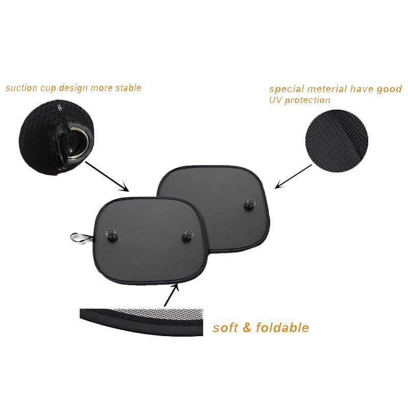 Black Side Car Sun Shades - Baby Bubble Store