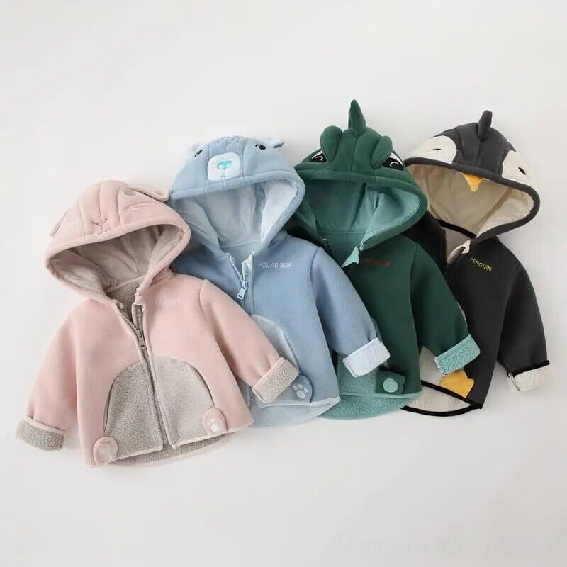 Casual Baby Jacket Animal Cartoon - Baby Bubble Store