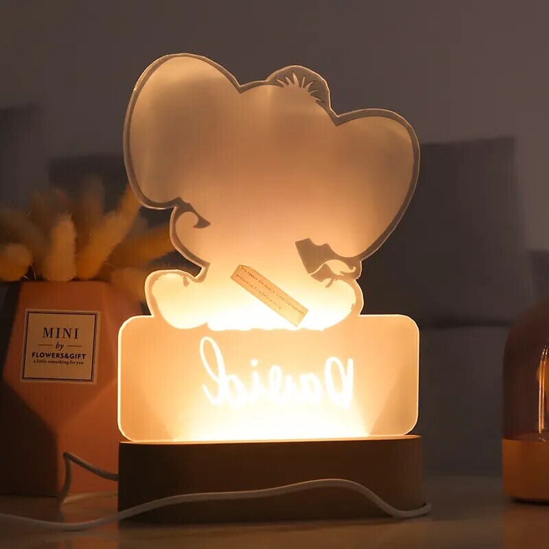 Personalised Baby Animal LED USB Night Light - Baby Bubble Store