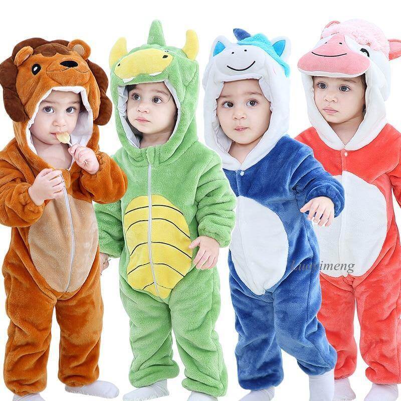 Soft Baby Animal Romper - Baby Bubble Store