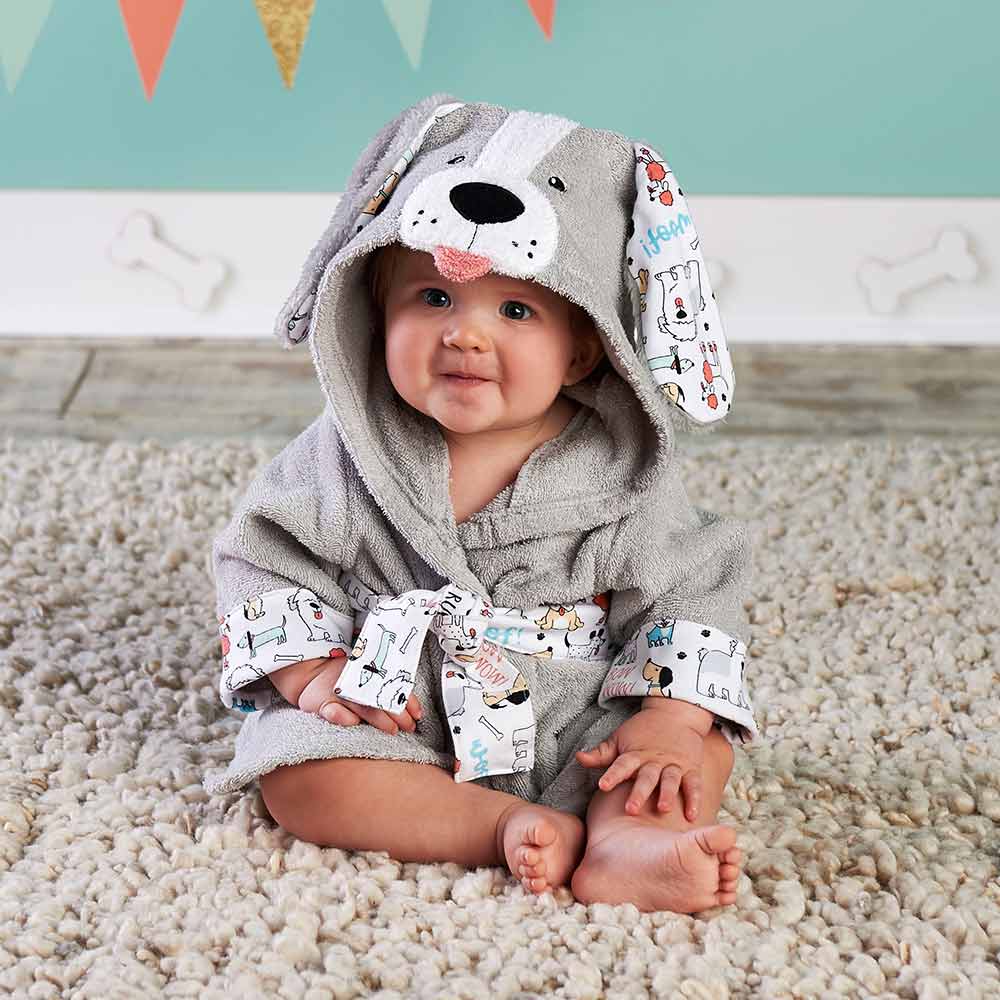 Soft Hooded Animal Baby Bathrobe Towels - Baby Bubble Store