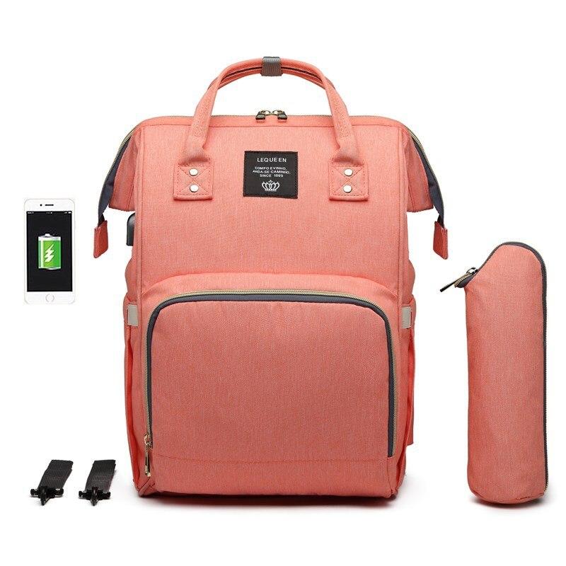 Waterproof Diaper Bag with USB Charging Port - Baby Bubble Store