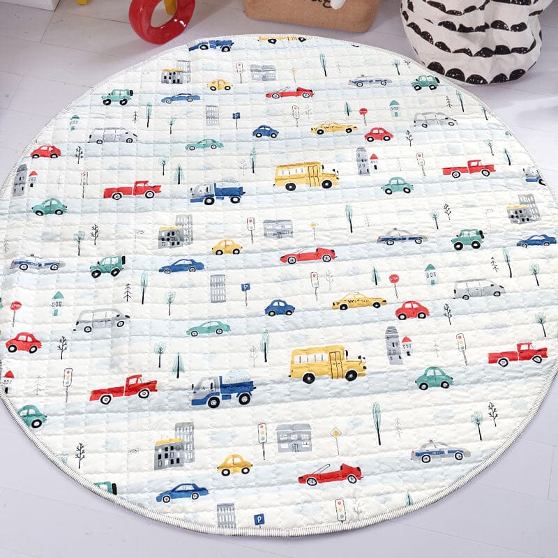 Wheels on the Road Baby Play Mat - Baby Bubble Store